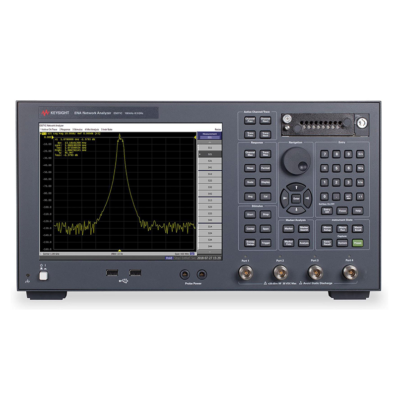 Keysight是德 E5071C 矢量網(wǎng)絡(luò)分析儀 2端口4端口9kHz至20GHz