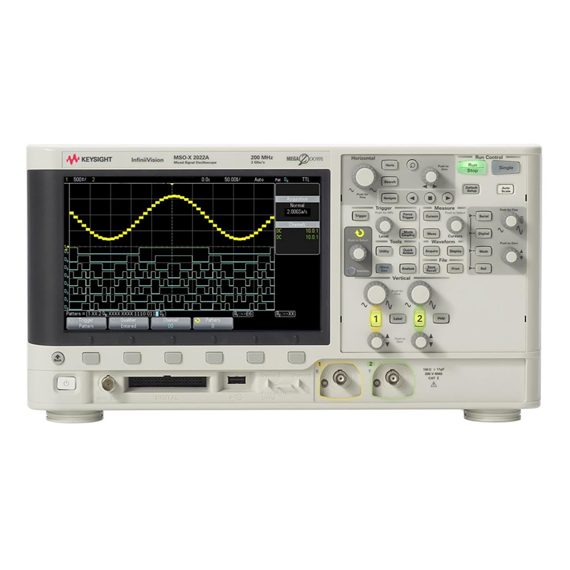 是德DSOX2002A 示波器：70 MHz，2 個模擬通道