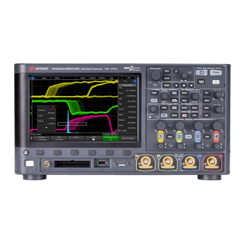 是德MSOX3014G 混合信號示波器：100 MHz，4 個模擬通道和 16 個數字通道