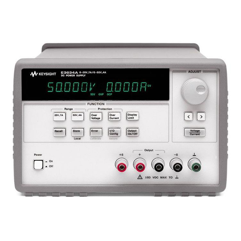 是德E3634A 200W 電源，25V，7A 或 50V，4A