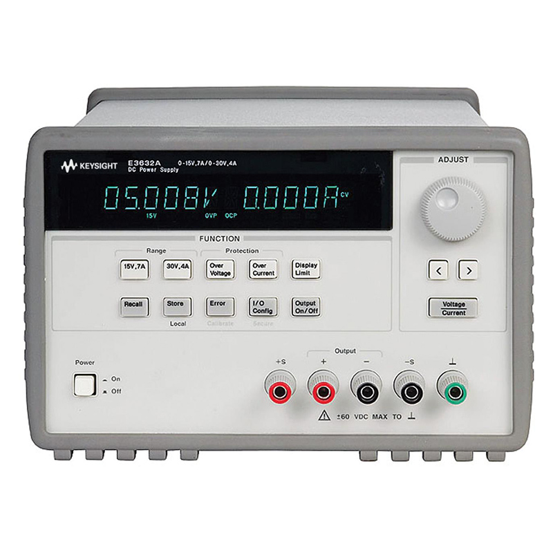 是德E3632A 120W 電源，15V，7A 或 30V，4A