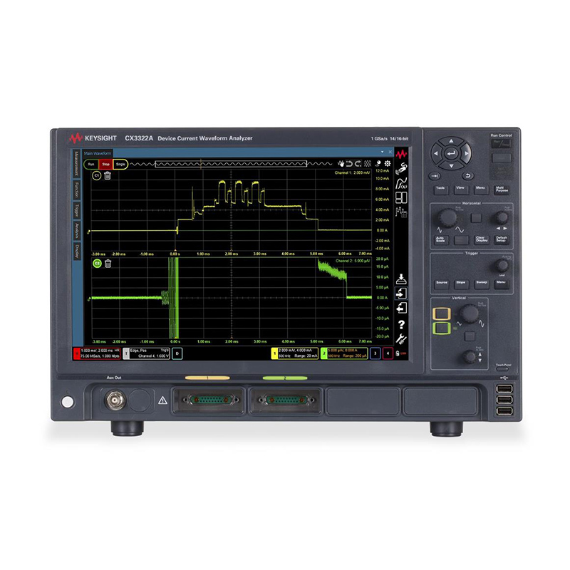 是德CX3322A 器件電流波形分析儀，1 GSa/s，14/16 位，2 通道