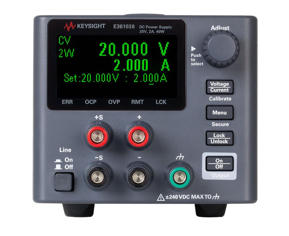 是德E36103B 直流電源，20V，2A，40W