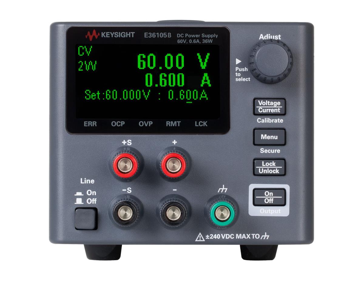 是德E36105B 直流電源，60V，0.6A，36W